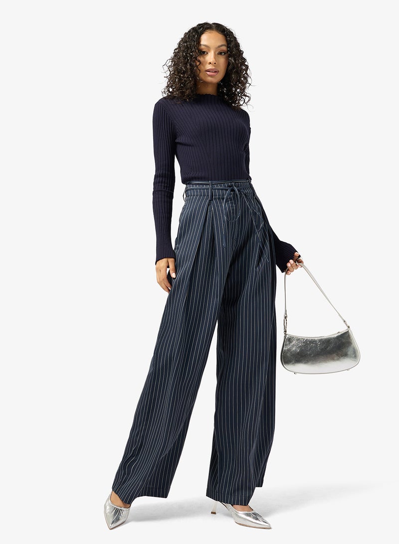 Ginger Pleat Detail Wide Fit Pants - Image 2